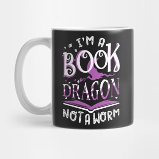 I'm a Book Dragon, not a worm Mug